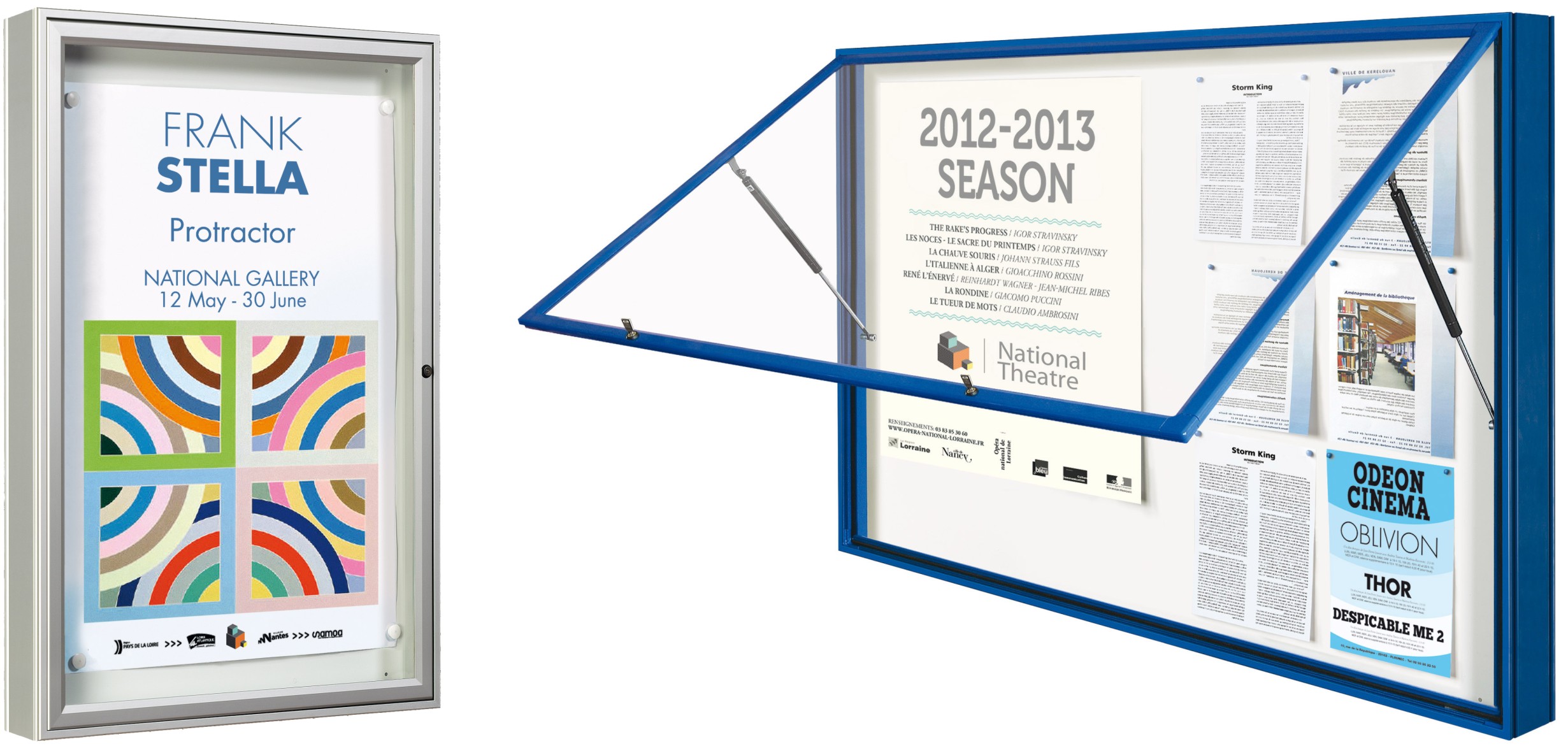 Urban 1000- Exterior Wall Mounted Magnetic Notice Boards